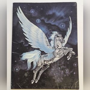 Sue Dawe Unicorn Mead Fantasy Portfolio Vintage 1986 School Folder Organizer